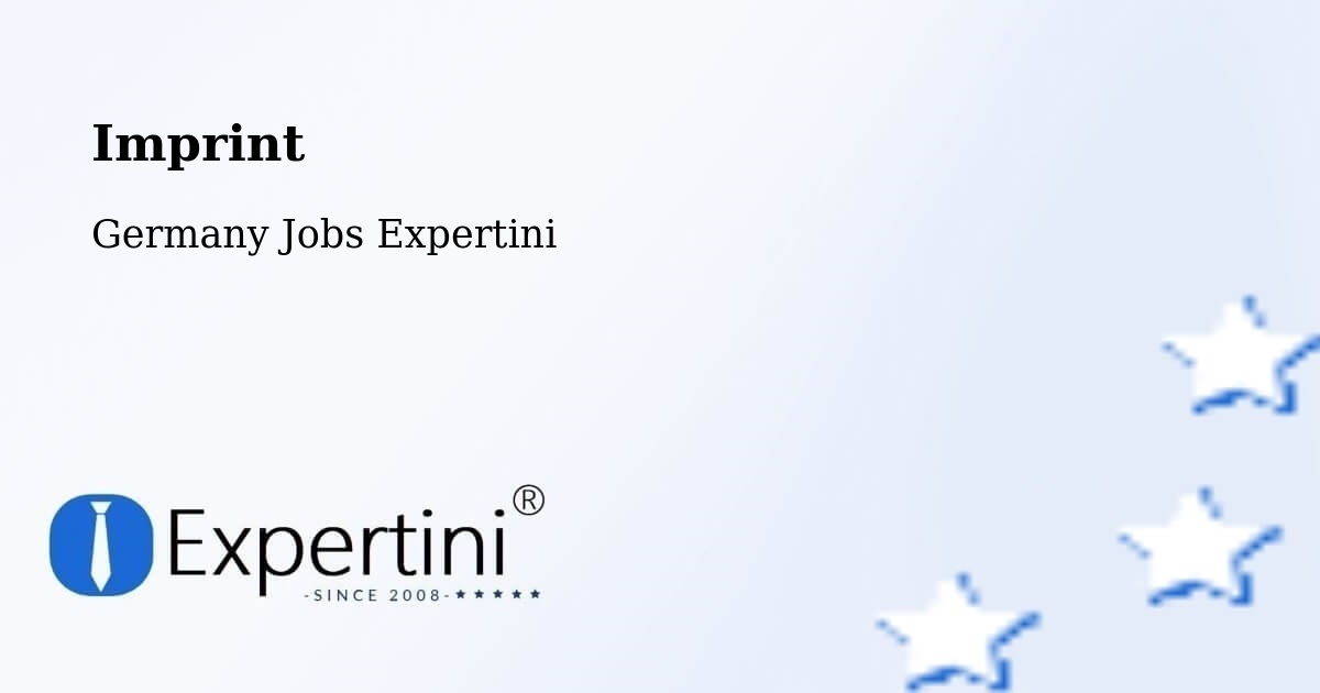 Imprint – Brackenheim - Germany Jobs Expertini